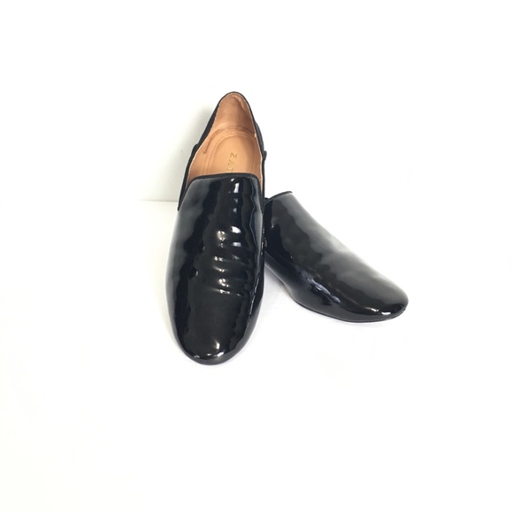 Zara Shoes - ZARA TRF Loafer Flats Suede Faux Patent Leather 38